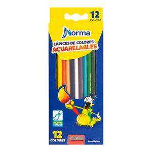 Lápices Colores Largos Acuarelables Jgoxun Cja Cartón 597