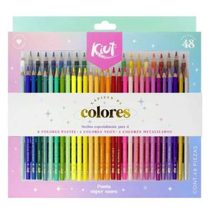 Lapices Colores Largos Redondos Jgox48un Kiut