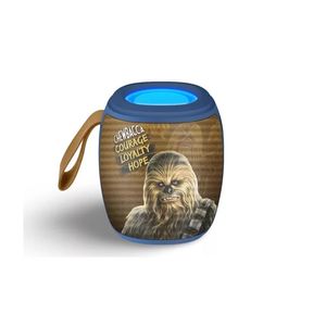 Parlante Portatil Bluetooth Chewbacca  5w Luz Led Café