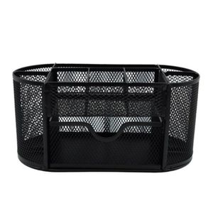 Organizador De Escritorio 8902 Metal Negro 8serv