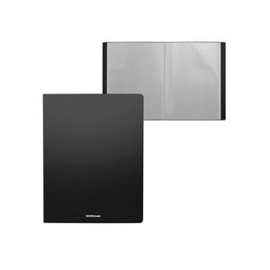 Carpeta 20 Hojas Transparentes A4 Negra Clasicc 59184