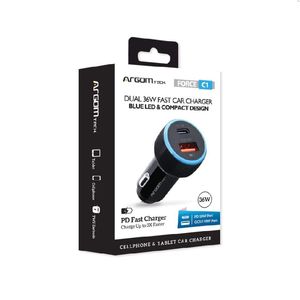 Cargador  Para Auto Tipo C Arg Ac 0118bk Argón