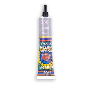 Delineador Pasta Relieve Vitral Grafito 020ml 8220 530.0