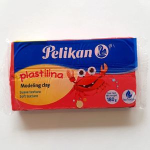 Plastilina En Barra 180grs Rojo 6700113 Pelikan M.