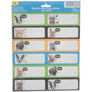 Membrete Adhesivo Pet Lovers Fundax12