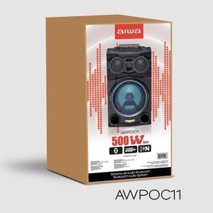 Caja Amplificada Awpoc11 Led 500watts Pmpo  Aiwa