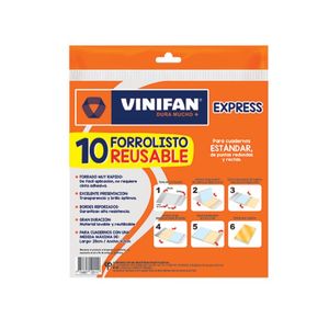 Forro Mica A4 Para Cuaderno De 200hjs Pqtx10un