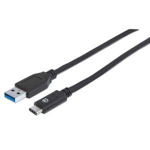 Cable Manhattan Usb 3.1 Tipo C  1m Negro 353373