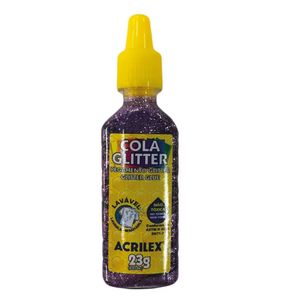 Pega Especial Con Escarcha 35grs Lila Glitter