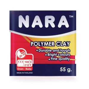 Arcilla Polimerica Nara 55gr Roja Pm48 Ref. Pm-55-1