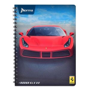 Cuaderno Espiral A4 100hjs Cuadros Durabook Ferrari