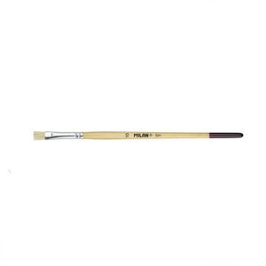 Pincel  #10 Chato Cerda Blanca Mc Barniz Natural 0410