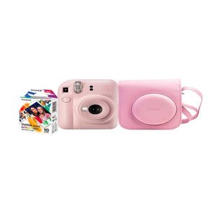 Cam Instax Pack Mini  mecafu Cam Rosa+Estuche Rosa+Papel
