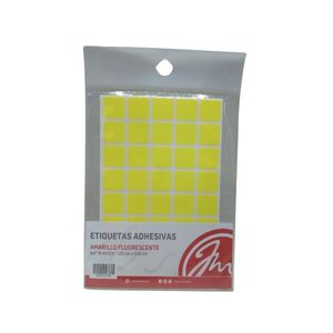 Etiquetas Adhesivas T-15 1.5cmx1.5cm Amarillo