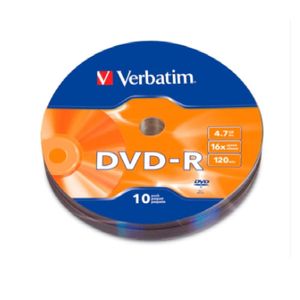 Dvd-R Bulkx10 4.7gb 120min 16x 97901 Verbatim
