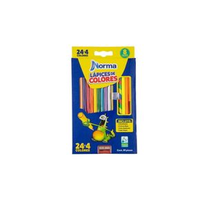 Lápices de Colores Largos Redondos Jgox24un
