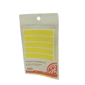 Etiquetas Adhesivas T-22 1.4cmx8.6cm Amarillo