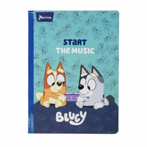 Cuaderno Cosido 100hjs 1 Linea Parvulario Bluey