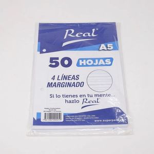 Papel Marginado 4 Líneas A4 50H