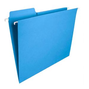 Folder Cartulina Colgante Celeste