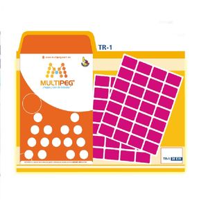 Etiquetas Adhesivas T-1 2.45cmx1.65cm Fucsia 28un Pqtx10hjs