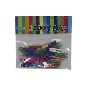Pinzas de Madera Pequeñas de Colores