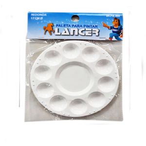 Paleta Pequeña Redonda 121mm Plástica 10pocillos