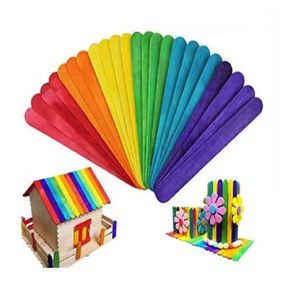 Paletas Helado Colores Fdax80un 114mm Manualidades Bambú
