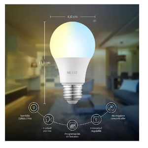 Bombillo Inteligente  WiFi ghz Luz CálidaBlanca Fria Nexxt
