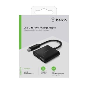 Adaptador USB Tipo C A Hdmi Hembra Y Puerto Tipo C De Carga