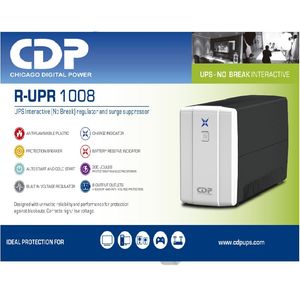 Ups 1000va-120v 4 Salidas Bateria +Avr 4 Salidas Con Supreso
