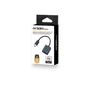 Adaptador USB Tipo C A 3.5mm Arg-Cb-0066 Negro Argón