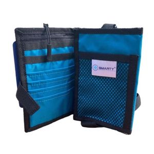 Porta Pasaporte Colgable O Cinturón Celeste