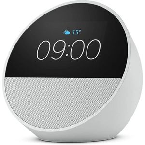 Parlante Inteligente Echo Spot Con Alexa Blanco Glaciar
