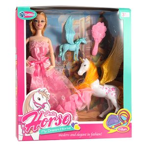Muñeca Con Unicornios Y Accesorios Ref B1314233
