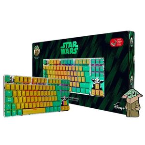 Teclado Gaming Usb Mecanico Iluminado Pks-S080grb-S Grogu