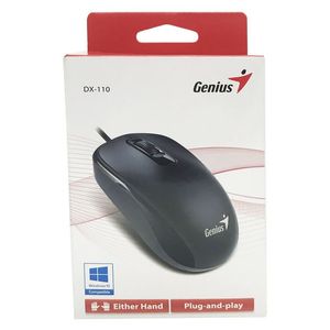 Mouse Dx-110 USB Optico Negro 1000 Dpi
