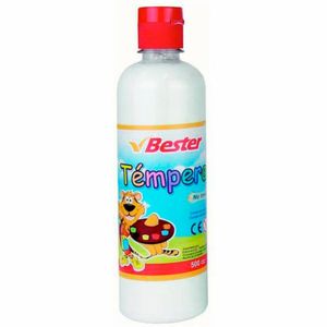 Tempera Escolar 500ml Blanca Bestemp043