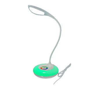 Lámpara Led De Escritorio Hlf0028 Base Multicolor Recargable
