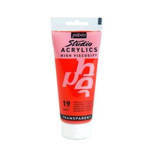 Acrílico Studio 100ml Bermellon Transp. Ref. 831019