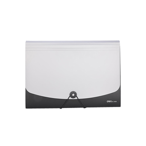 Archivador Acordeón 12 Div A4 Gris Con Elástico E5558