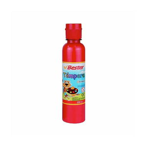 Tempera Escolar 250ml Rojo Bestemp036