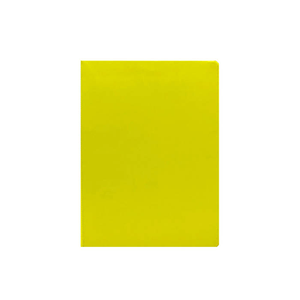 Carpeta 02 Anillos Oficio Plástica Amarillo