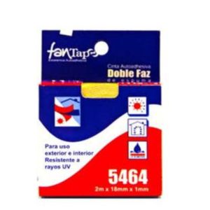 Cinta Adhesiva Doble Faz 18mmx2m Espuma Blanca 5464-1 550057