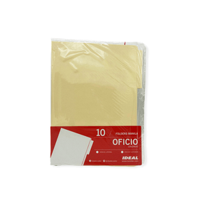 Folder Cartulina Manila 50grs Oficio Beige Sin Vincha Pqtx0