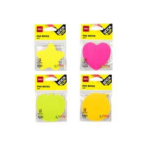 Notas Quita Y Pon 76x76mm 100hjs Neón V/Diseños Ref A03202