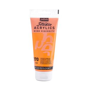 Acrílico Studio 100ml Fluorescente Naranja 832370
