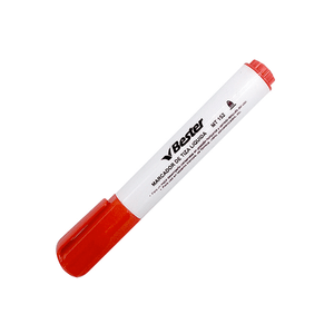Marcador Pizarra Redonda Biselada Rojo Bembrr067