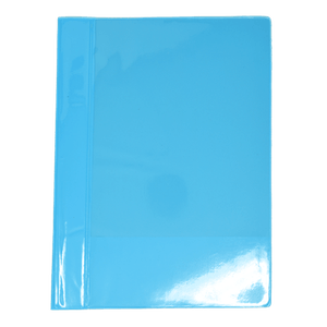 Folder Plastico Oficio Turquesa Tapa Transparente Con Vincha