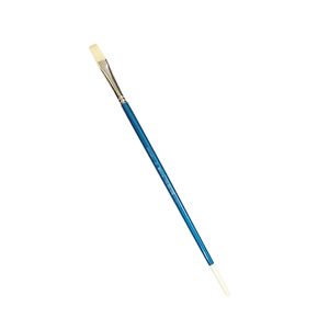 Pincel 001 #12 Plano Cerda Blanca Pelo Sintético Sfb0001